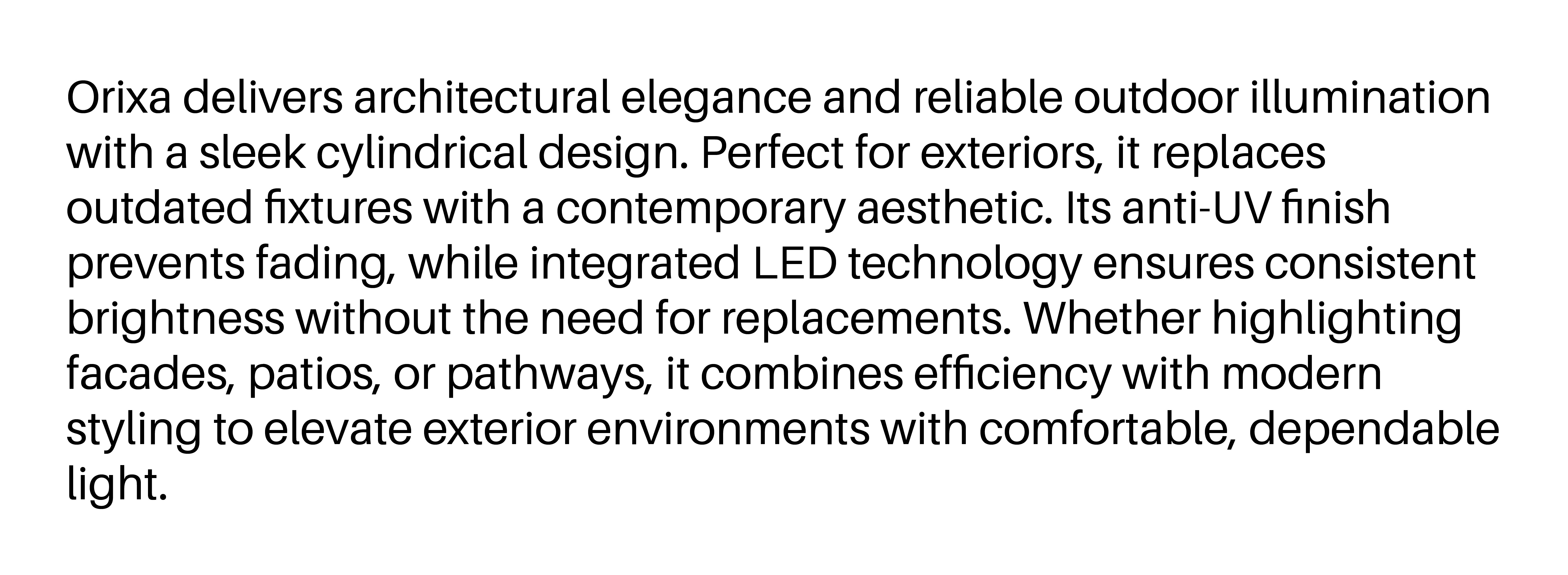 Orixa Description